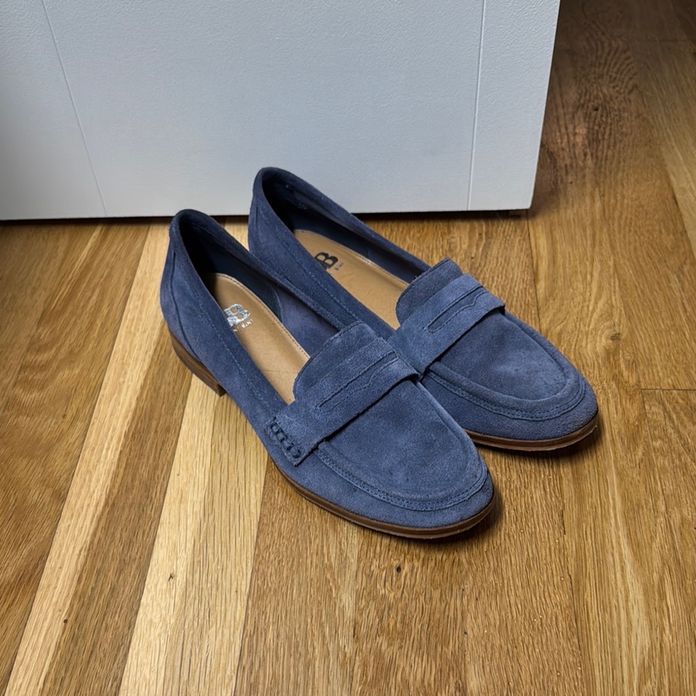Gianni Bini Blue Suede Loafers